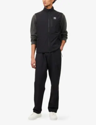 MANORS Insulated Padded Nylon-Shell Gilet in BLACK, additional product view 2