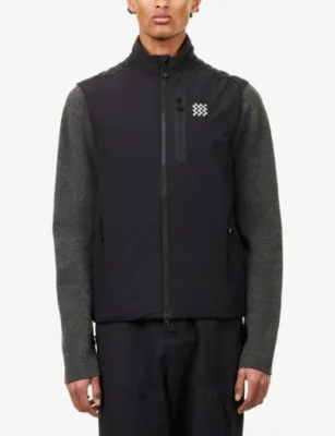 MANORS Insulated Padded Nylon-Shell Gilet in BLACK, additional product view 3