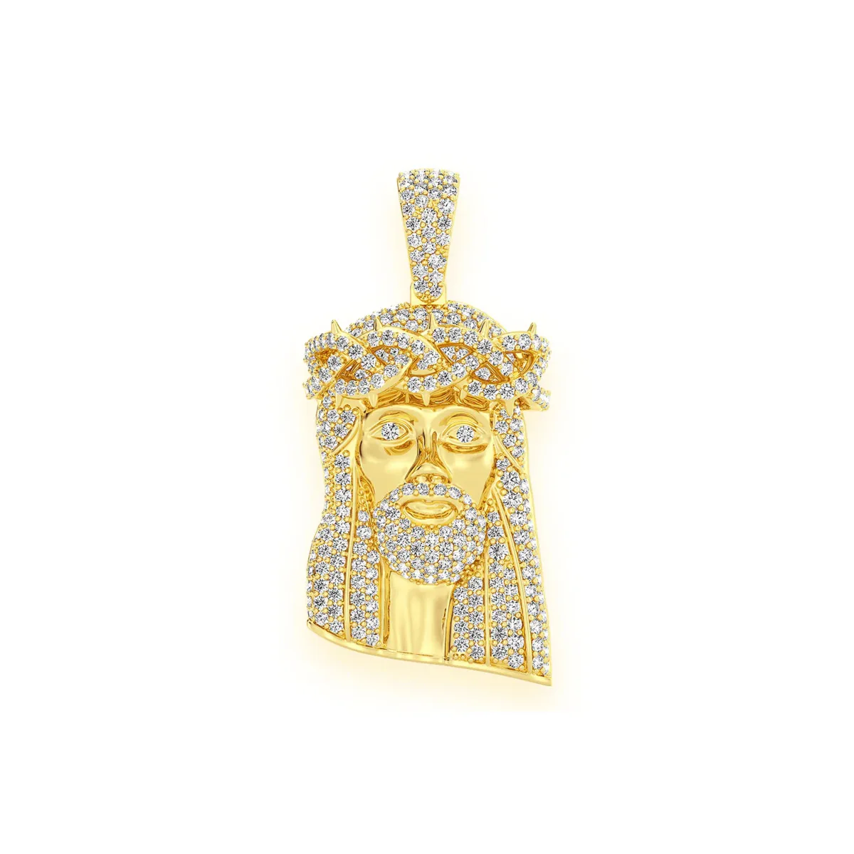 For Him Heritage Jesus Piece in 1.50ctw / Rose Gold / Natural Diamond – Pendant