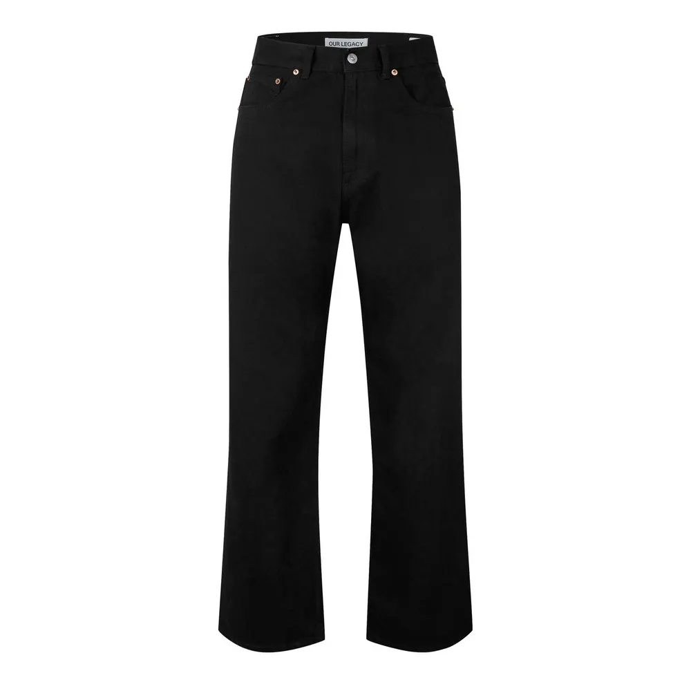 Our Legacy Our Third Cut Jn Sn63 in Black Selvedge – Clothing