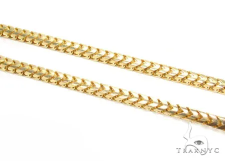 JALGAS - ASTOURIAN 18K Yellow Gold Solid Franco Chain 4mm 41176 in 30 Inches – Chain