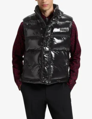 HUGO Branded Glossy Shell Gilet detail 3