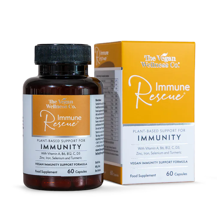 The Vegan Wellness Co. Immune Rescue Vegan Immunity Support 60 Capsules