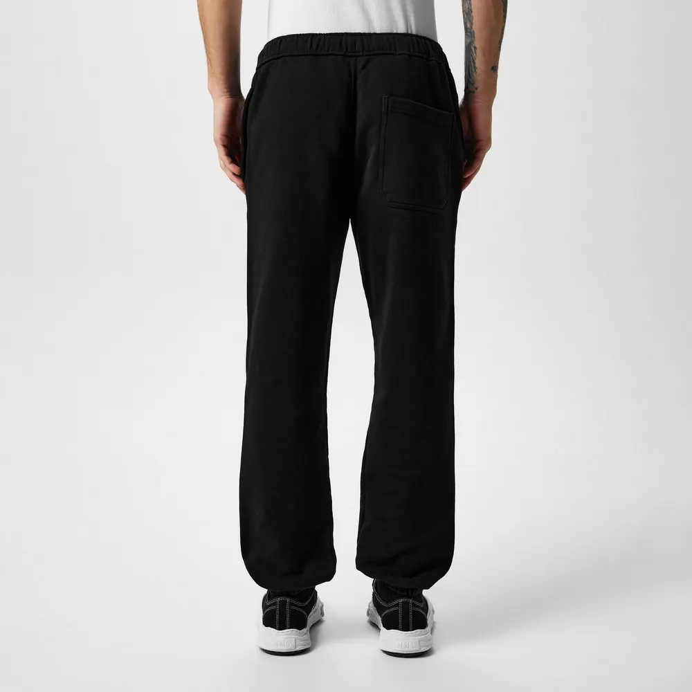 Maharishi Tapered Jogging Bottoms in Black, additional product view 3