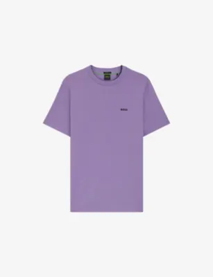 BOSS Branded Short-Sleeved Stretch-Cotton T-Shirt