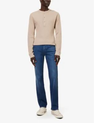 7 FOR ALL MANKIND Standard Luxe Performance regular-fit straight-leg stretch denim-blend jeans detail 2