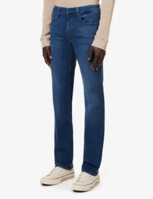 7 FOR ALL MANKIND Standard Luxe Performance regular-fit straight-leg stretch denim-blend jeans detail 3