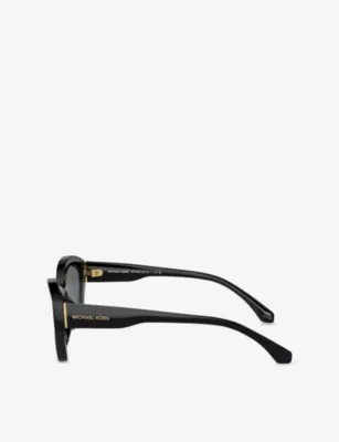 MICHAEL KORS MK2209U Bel Air Geometric Acetate Sunglasses in BLACK, additional product view 3