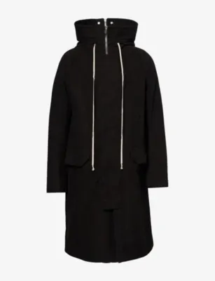 RICK OWENS Longline Hooded Cotton Parka