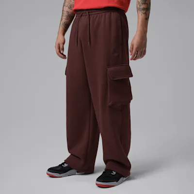 Jordan Brooklyn Men's Oversized Fleece Cargo Trousers - Bronze Eclipse/Earth