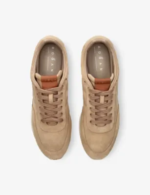 HOGAN Allacciato H699 Suede Trainers - EUR 43 / 9 UK MEN in Beige, additional product view 2