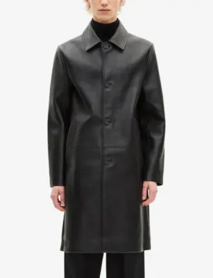 THE KOOPLES Side-Pocket Long Leather Coat detail 3