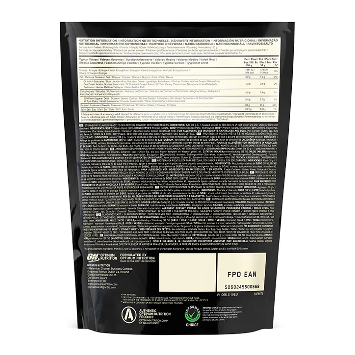 Optimum Nutrition Gold Standard 100% Whey Protein Strawberry 450g detail 2