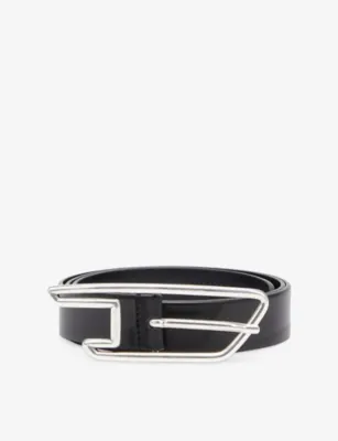 DIESEL D-Logo Buckle Leather Belt - 38