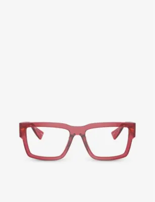 MIU MIU MU 02XV rectangle-frame acetate eyeglasses
