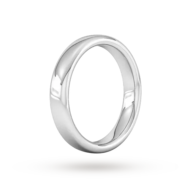 For Him 4mm Slight Court Extra Heavy Wedding Ring In 18 Carat Yellow Gold, additional product view 2