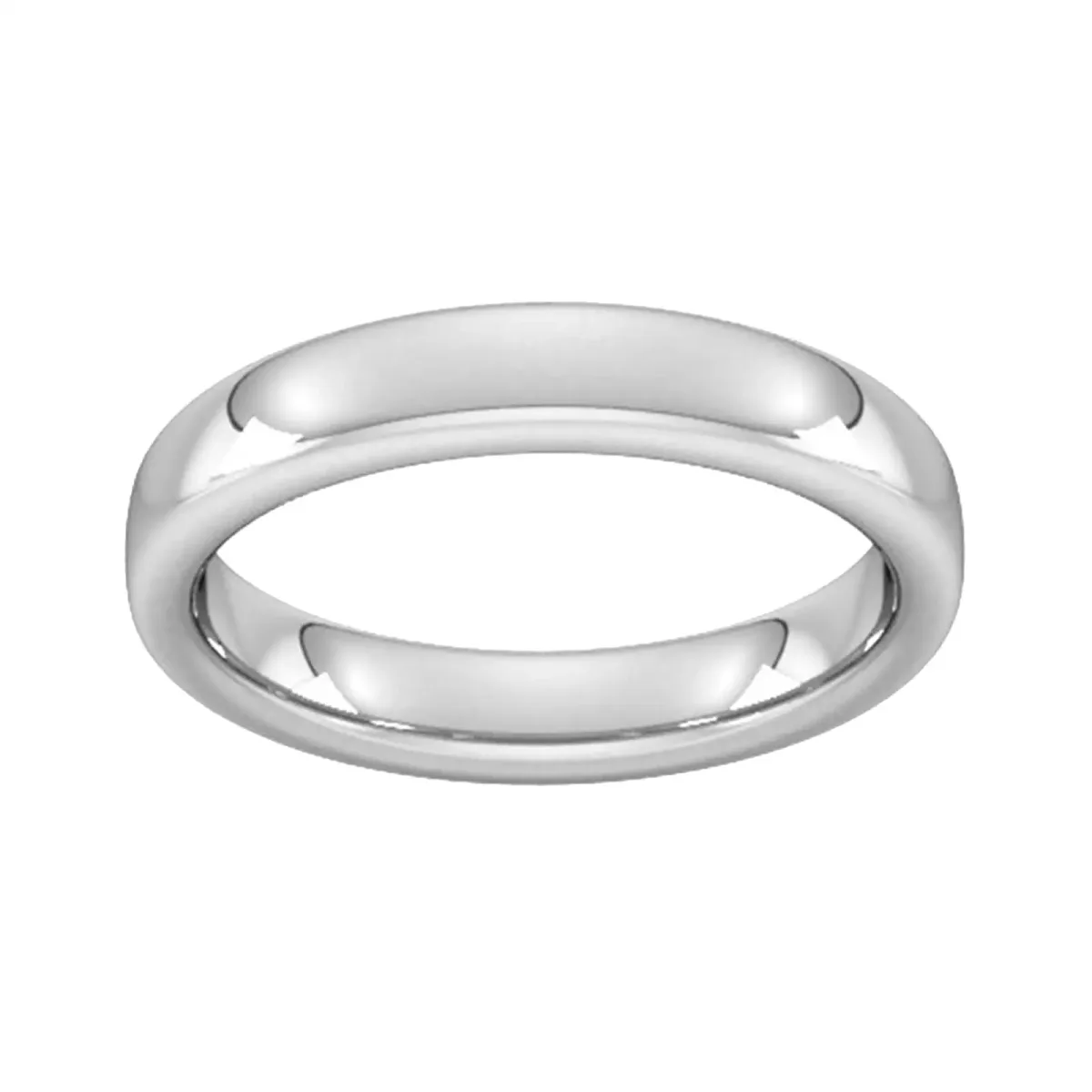 For Him 4mm Slight Court Extra Heavy Wedding Ring In 18 Carat Yellow Gold