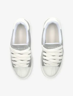 NUMERIS Eclipse Suede and Leather Trainers - EUR 41 / 7 UK MEN in GREY/LIGHT, additional product view 2