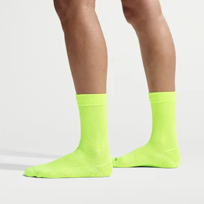 Nike Run Lightweight Running Crew Socks (1 Pair) - Volt/Bright Cactus/Black/Bright Cactus in Volt/Bright Cactus/Black/Bright Cactus – Nike men's and unisex