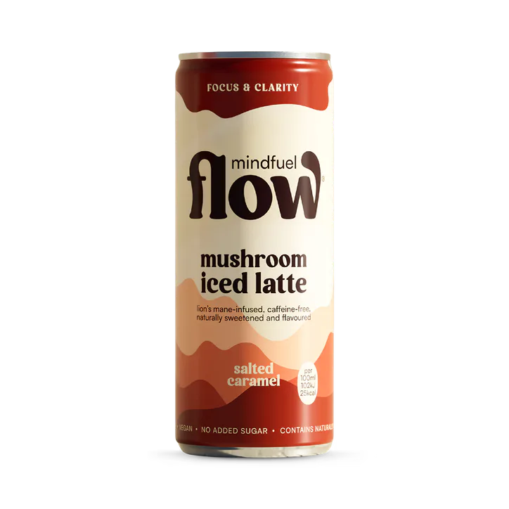 MINDFUEL FLOW Lion’s Mane Mushroom Oat Latte Salted Caramel 250ml
