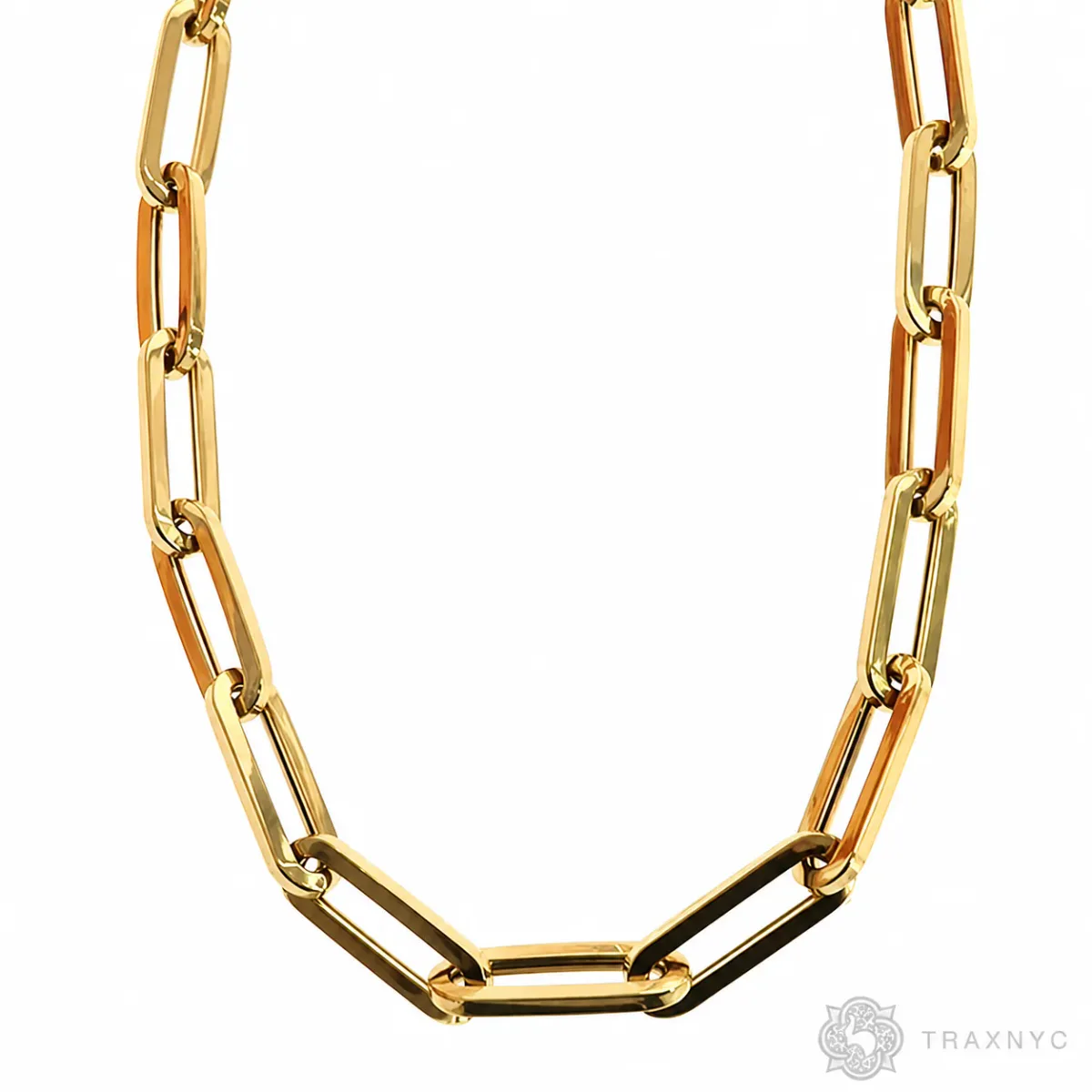 JALGAS - AMERICAS GOLD 14k Yellow Gold Solid Paper Clip Link Chain 4.8mm 22 inches 70209 in Yellow – Chain
