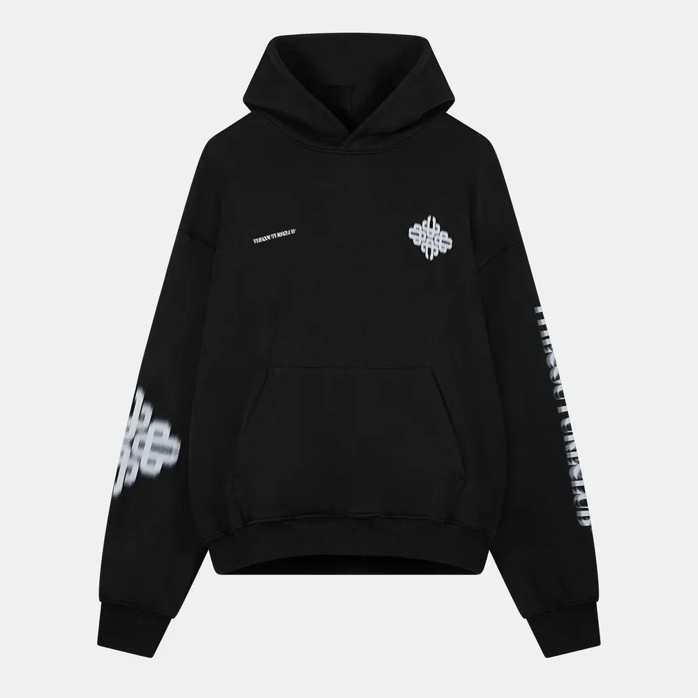 The Couture Club Men's Blurred Pull Over Hoodie