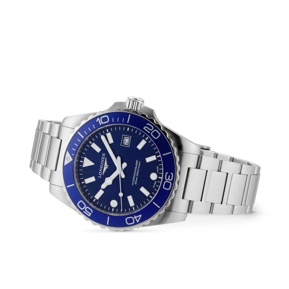 Longines HydroConquest Quartz 42mm Mens Watch Blue detail 2