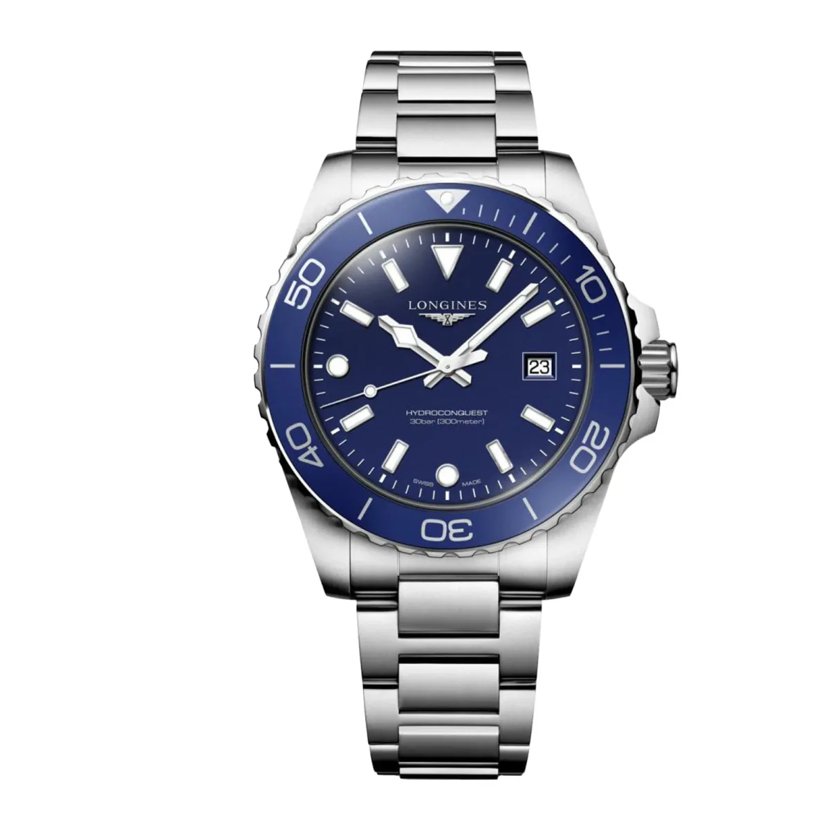 Longines HydroConquest Quartz 42mm Mens Watch Blue