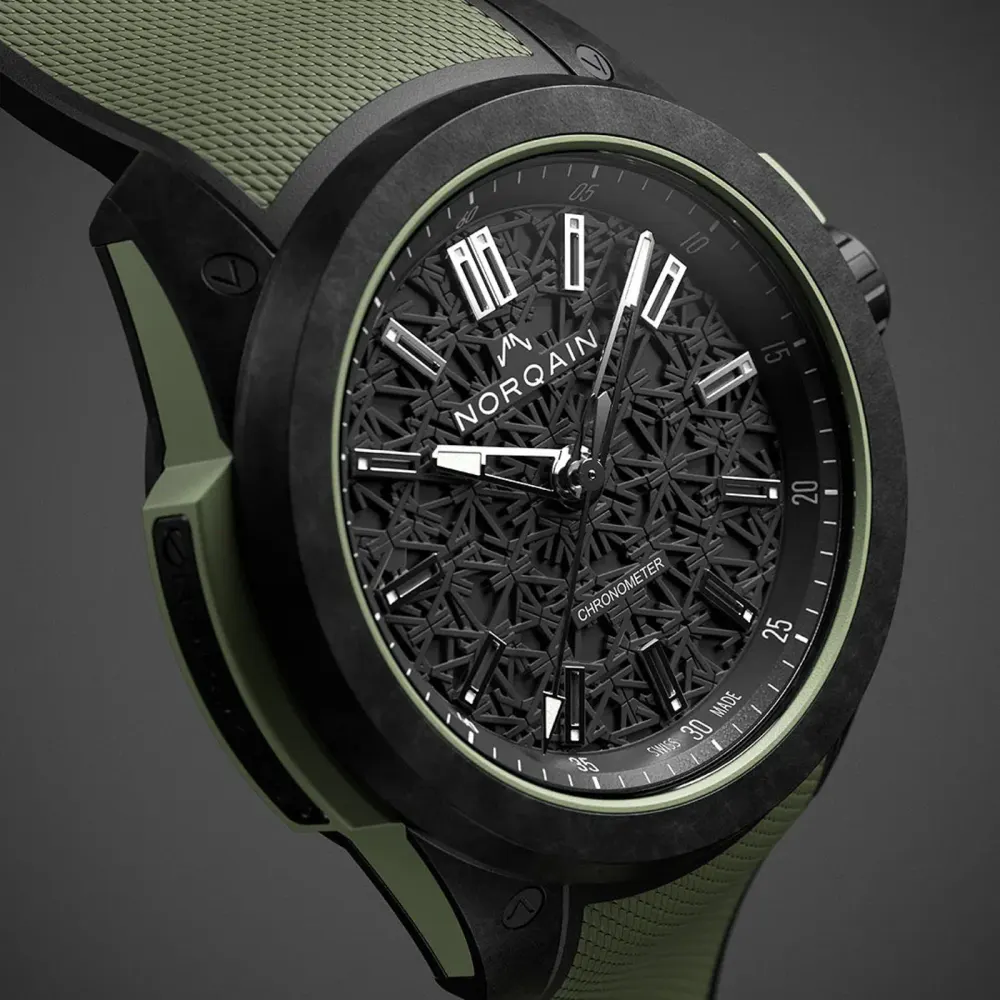 NORQAIN Wild ONE Khaki 42mm in Black, additional product view 2