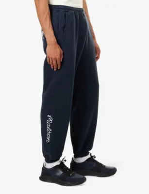MALBON Clubhouse Brand-Print Cotton Jogging Bottoms detail 3