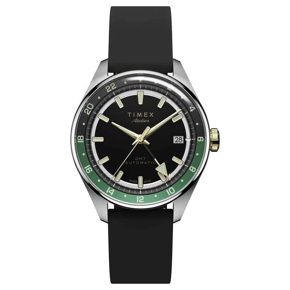 Timex Atelier GMT M1a Watch in Silver/Black – Accessories