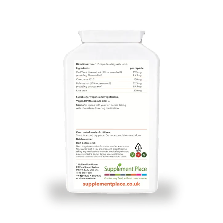 Supplement Place Reduchol | Red Yeast Rice, COQ10, Policosanol | 240 Capsules, additional product view 2