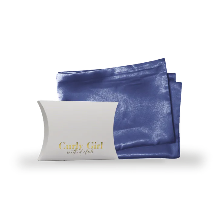 Curly Girl Method Club Satin Pillowcase | Blue