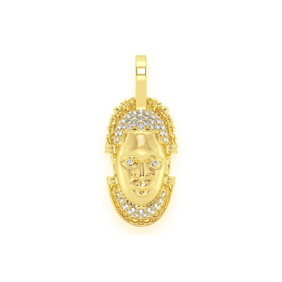 For Him Edo Mask Diamond Pendant in Rose Gold / Lab Grown Diamond – Pendant