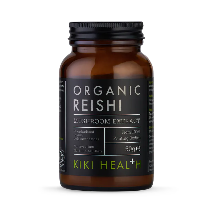 KIKI HEALTH Organic Reishi Mushroom Extract Powder - 50g