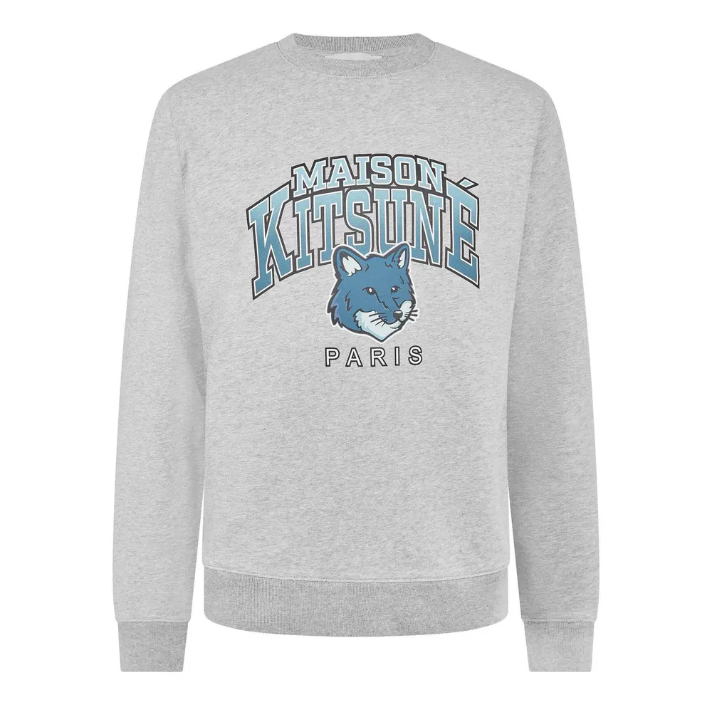Maison Kitsune Campus Fox Regular Sweatshirt