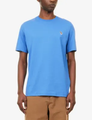 PS BY PAUL SMITH Zebra Crew-Neck Cotton T-Shirt detail 3