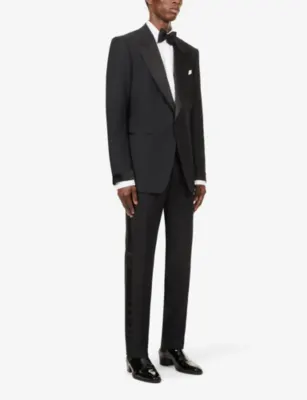TOM FORD Shelton-fit single-breasted wool-blend evening suit detail 3