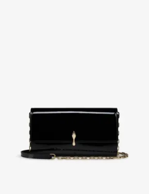 CHRISTIAN LOUBOUTIN Bettina Patent-Leather Wallet-on-Chain - EMPIRE