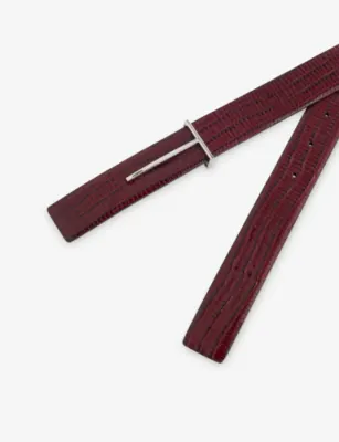 TOM FORD Slim-T Reversible Leather Belt - 34 detail 3