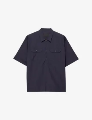 PRADA Short-Sleeve Cotton Shirt