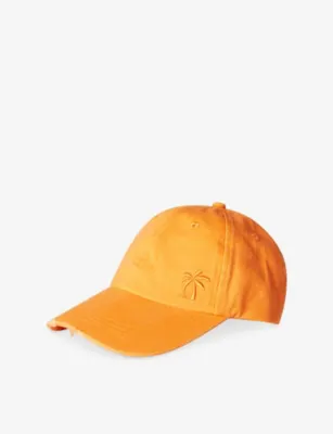 BENETTON Logo-Embroidery Adjustable Cotton Cap 6-14 Years - FLUO ORANGE - 7-9 years
