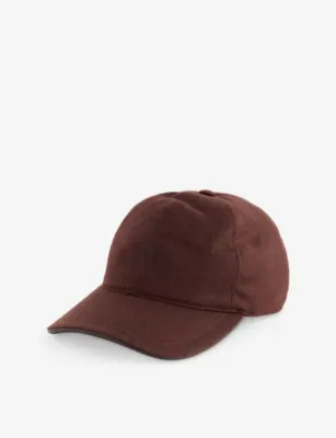 CORNELIANI Logo-Embellished Wool And Cashmere Cap - 57 in BROWN – Mens | Hats | Caps