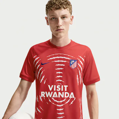Nike Atlético Madrid Home Men's Nike Dri-FIT Football Pre-Match Top - University Red/White/Deep Royal Blue