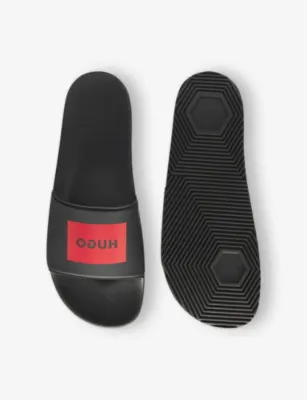 HUGO Logo-Label Slip-On Rubber Slides - EUR 45 / 11 UK MEN detail 3