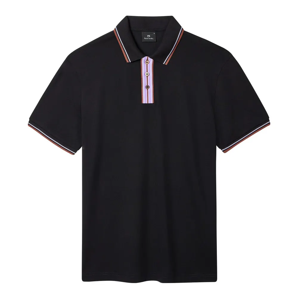 PS Paul Smith Stripe Tipping Polo Shirt