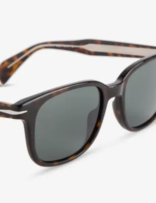 EYEWEAR BY DAVID BECKHAM 1177/S Havana Rectangular Acetate Sunglasses in HAVANA, additional product view 2
