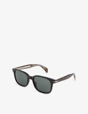 EYEWEAR BY DAVID BECKHAM 1177/S Havana Rectangular Acetate Sunglasses in HAVANA, additional product view 3