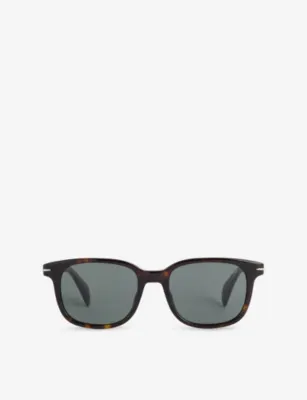 EYEWEAR BY DAVID BECKHAM 1177/S Havana Rectangular Acetate Sunglasses in HAVANA – Mens | Sunglasses | Square