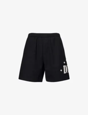 DUKE & DEXTER Drawstring Two-Slip-Pockets Cotton-Poplin Shorts in BLACK – Mens | Trousers & shorts | Shorts